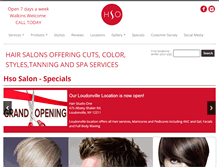 Tablet Screenshot of hsosalons.com